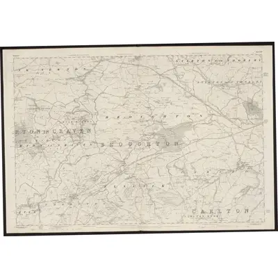 1848 Map of Yorkshire 167, 1853 Print
