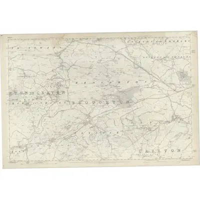 1848 Map of Yorkshire 167, 1853 Print