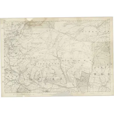 1847 Map of Yorkshire 169, 1853 Print