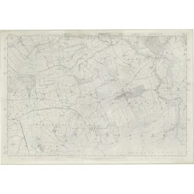 1853 Map of Yorkshire 17, 1856 Print