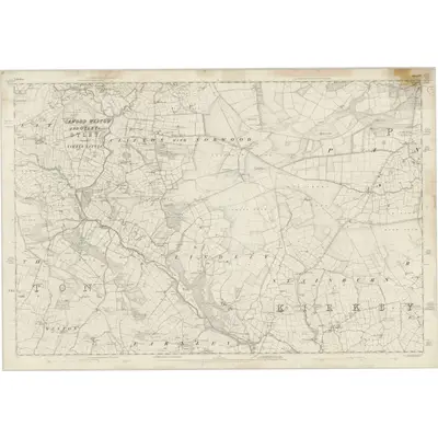 1847 Map of Yorkshire 170, 1851 Print