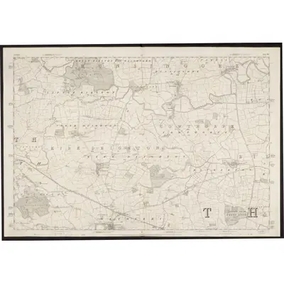 1846 Map of Yorkshire 172, 1850 Print