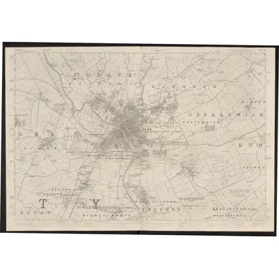 1846 Map of Yorkshire 174, 1853 Print