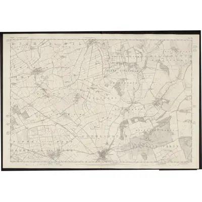 1851 Map of Yorkshire 176, 1854 Print