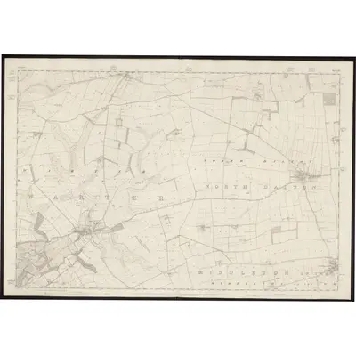 1851 Map of Yorkshire 177, 1855 Print