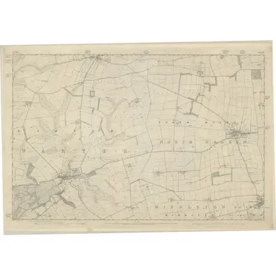 1851 Map of Yorkshire 177, 1855 Print