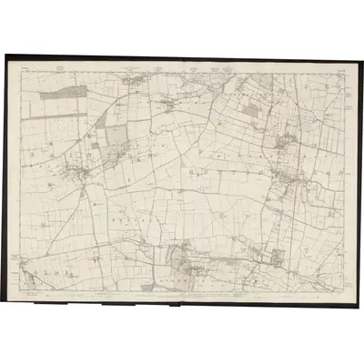 1851 Map of Yorkshire 178, 1855 Print