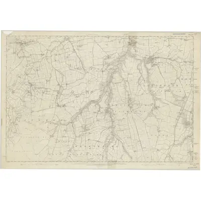 1853 Map of Yorkshire 18, 1856 Print