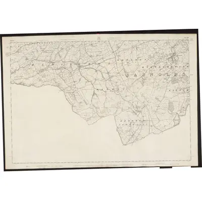 1849 Map of Yorkshire 183, 1853 Print