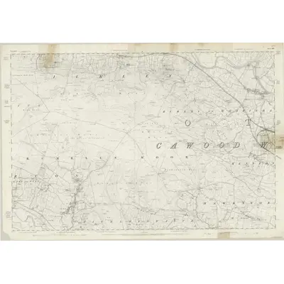 1847 Map of Yorkshire 186, 1851 Print
