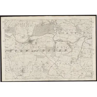 1847 Map of Yorkshire 187, 1851 Print
