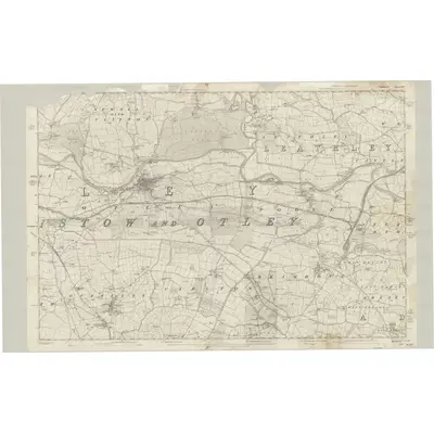 1847 Map of Yorkshire 187, 1851 Print