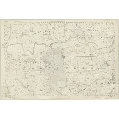 1846 Map of Yorkshire 188, 1851 Print