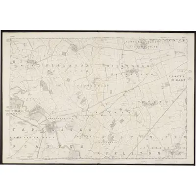 1846 Map of Yorkshire 190, 1849 Print