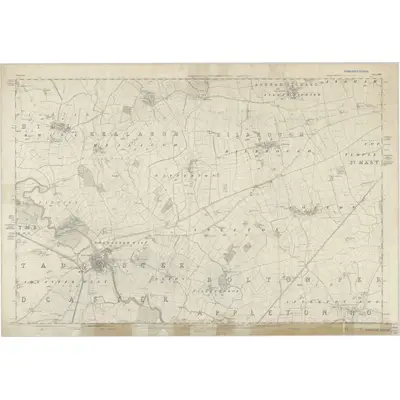 1846 Map of Yorkshire 190, 1849 Print