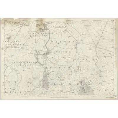 1846 Map of Yorkshire 191, 1851 Print