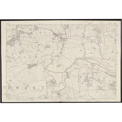 1850 Map of Yorkshire 192, 1854 Print