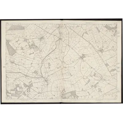 1851 Map of Yorkshire 193, 1855 Print