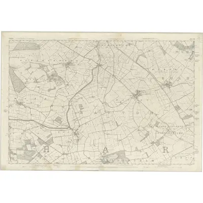 1851 Map of Yorkshire 193, 1855 Print