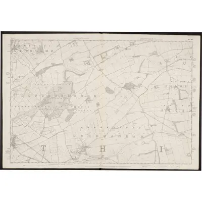 1851 Map of Yorkshire 194, 1855 Print