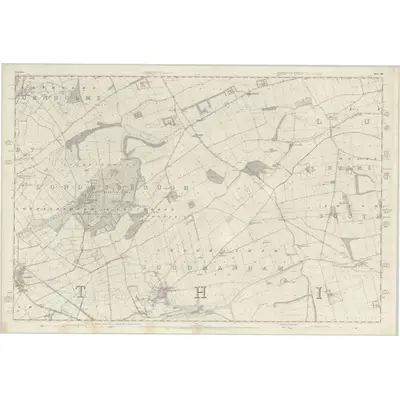 1851 Map of Yorkshire 194, 1855 Print