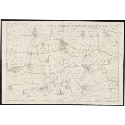 1851 Map of Yorkshire 195, 1855 Print