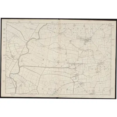 1851 Map of Yorkshire 196, 1855 Print