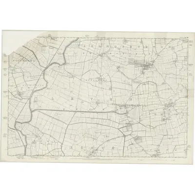 1851 Map of Yorkshire 196, 1855 Print