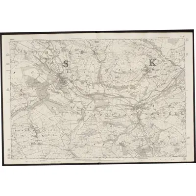 1847 Map of Yorkshire 201, 1852 Print