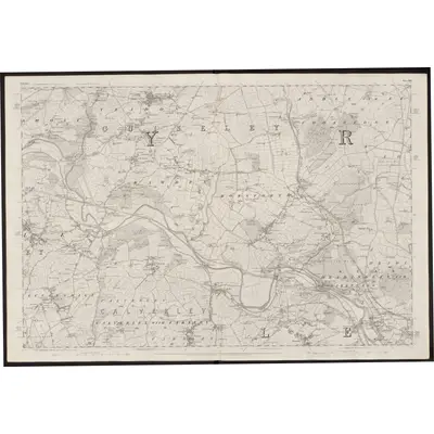 1847 Map of Yorkshire 202, 1851 Print