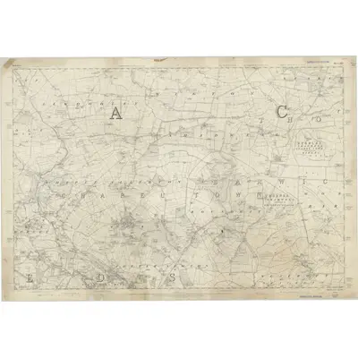 1847 Map of Yorkshire 203, 1851 Print