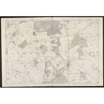 1845 Map of Yorkshire 204, 1849 Print