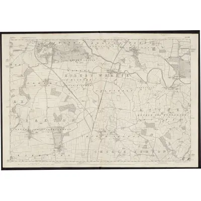 1845 Map of Yorkshire 205, 1849 Print