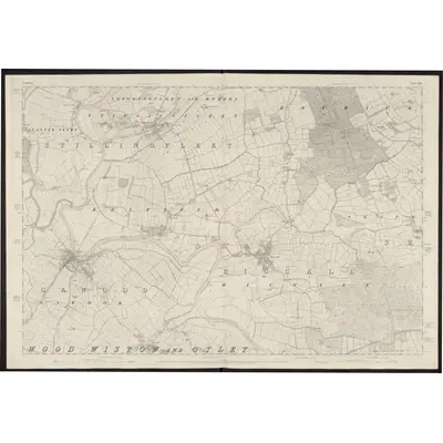1845 Map of Yorkshire 206, 1851 Print