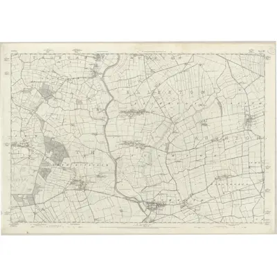 1851 Map of Yorkshire 207, 1854 Print