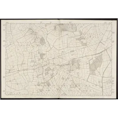 1851 Map of Yorkshire 208, 1855 Print