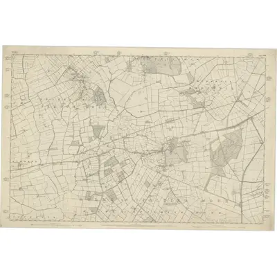 1851 Map of Yorkshire 208, 1855 Print