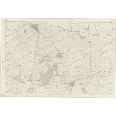 1851 Map of Yorkshire 209, 1855 Print