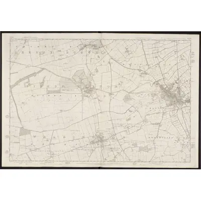 1851 Map of Yorkshire 210, 1855 Print