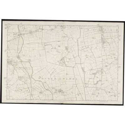 1852 Map of Yorkshire 211, 1855 Print