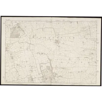 1852 Map of Yorkshire 212, 1855 Print