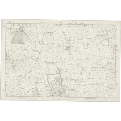 1852 Map of Yorkshire 212, 1855 Print