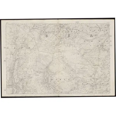 1847 Map of Yorkshire 215, 1852 Print