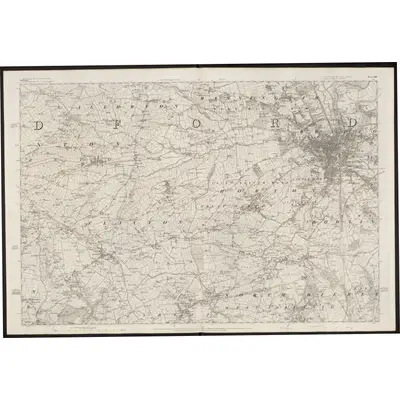 1847 Map of Yorkshire 216, 1852 Print