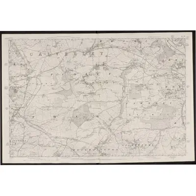 1847 Map of Yorkshire 217, 1852 Print