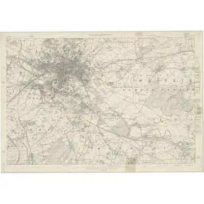 1846 Map of Yorkshire 218, 1852 Print
