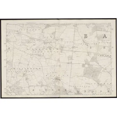 1845 Map of Yorkshire 219, 1850 Print