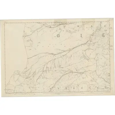 1854 Map of Yorkshire 22, 1856 Print