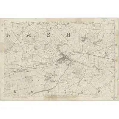 1845 Map of Yorkshire 221, 1851 Print