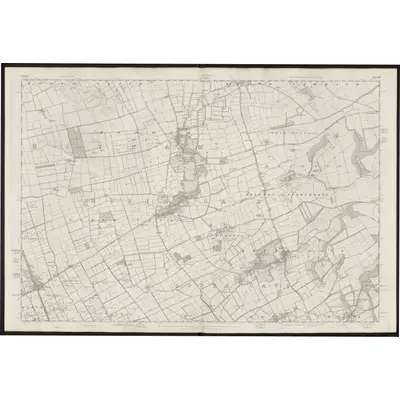 1852 Map of Yorkshire 224, 1855 Print
